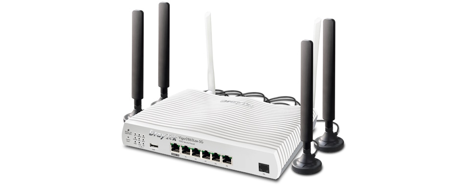 Draytek V2865LAX-5G-K 5G Router with WiFi6 - 5G Antenna